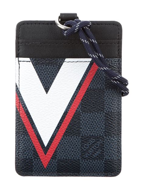 lv badge holder|louis vuitton single card holder.